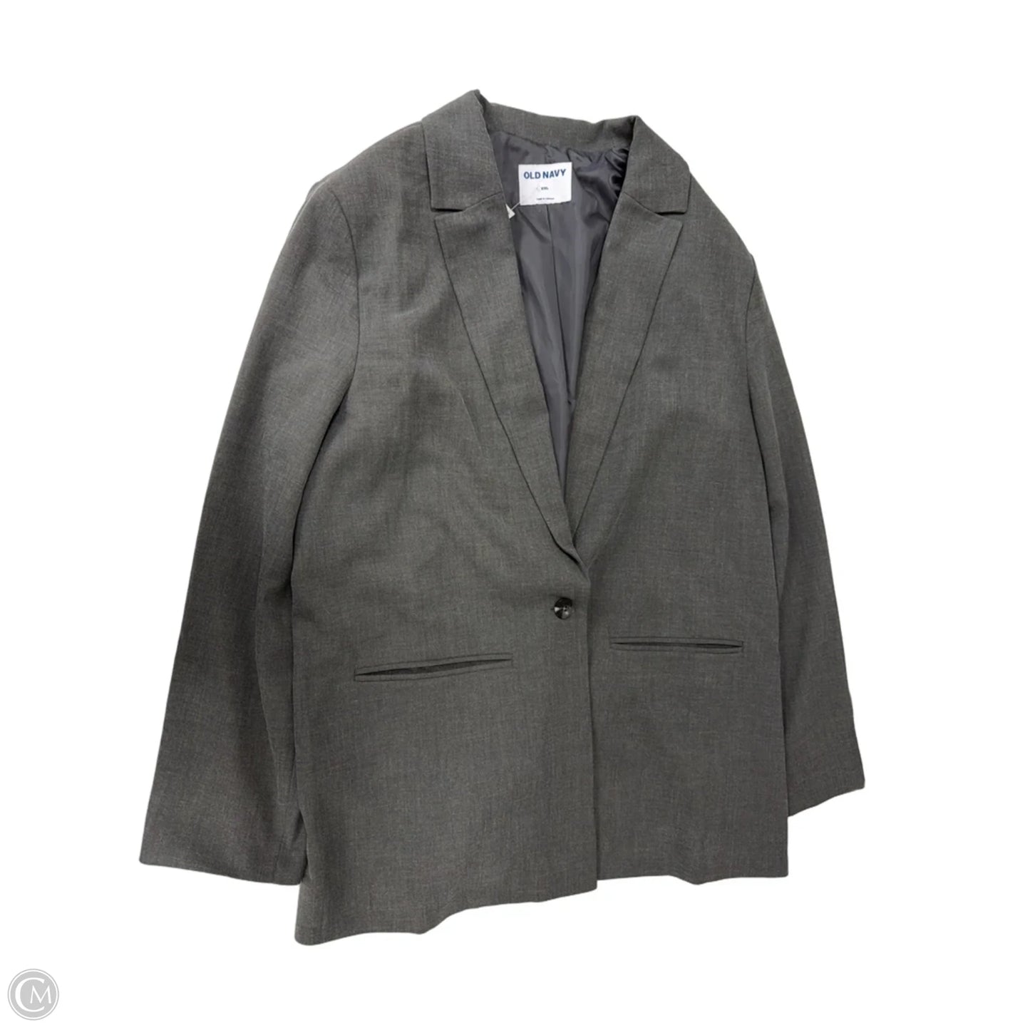 Blazer By Old Navy In Grey, Size: 1x