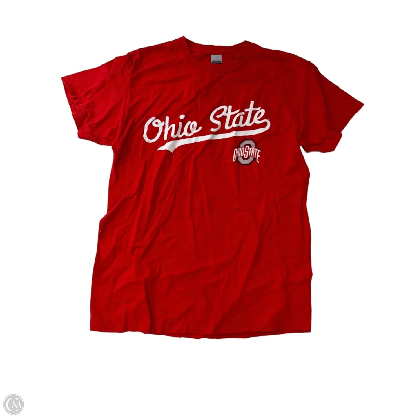 Top Short Sleeve By Gildan In Red, Size: M