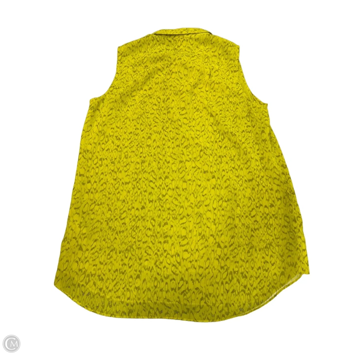 Top Sleeveless By Cabi In Yellow, Size: Xs