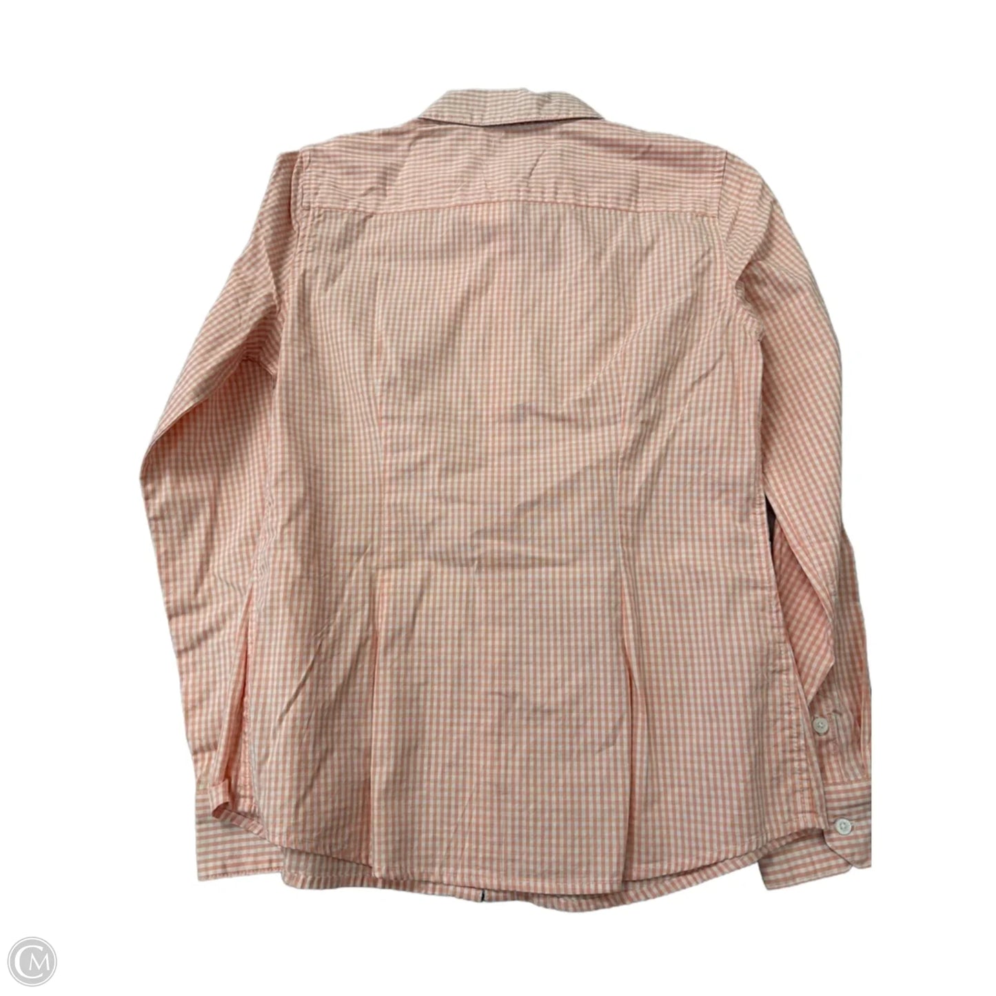 Top Long Sleeve By Tommy Hilfiger In Checkered Pattern, Size: S