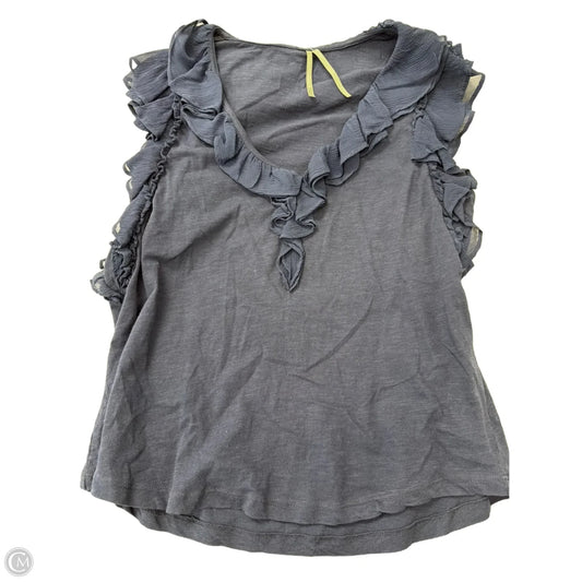 Top Sleeveless By Anthropologie In Navy, Size: S