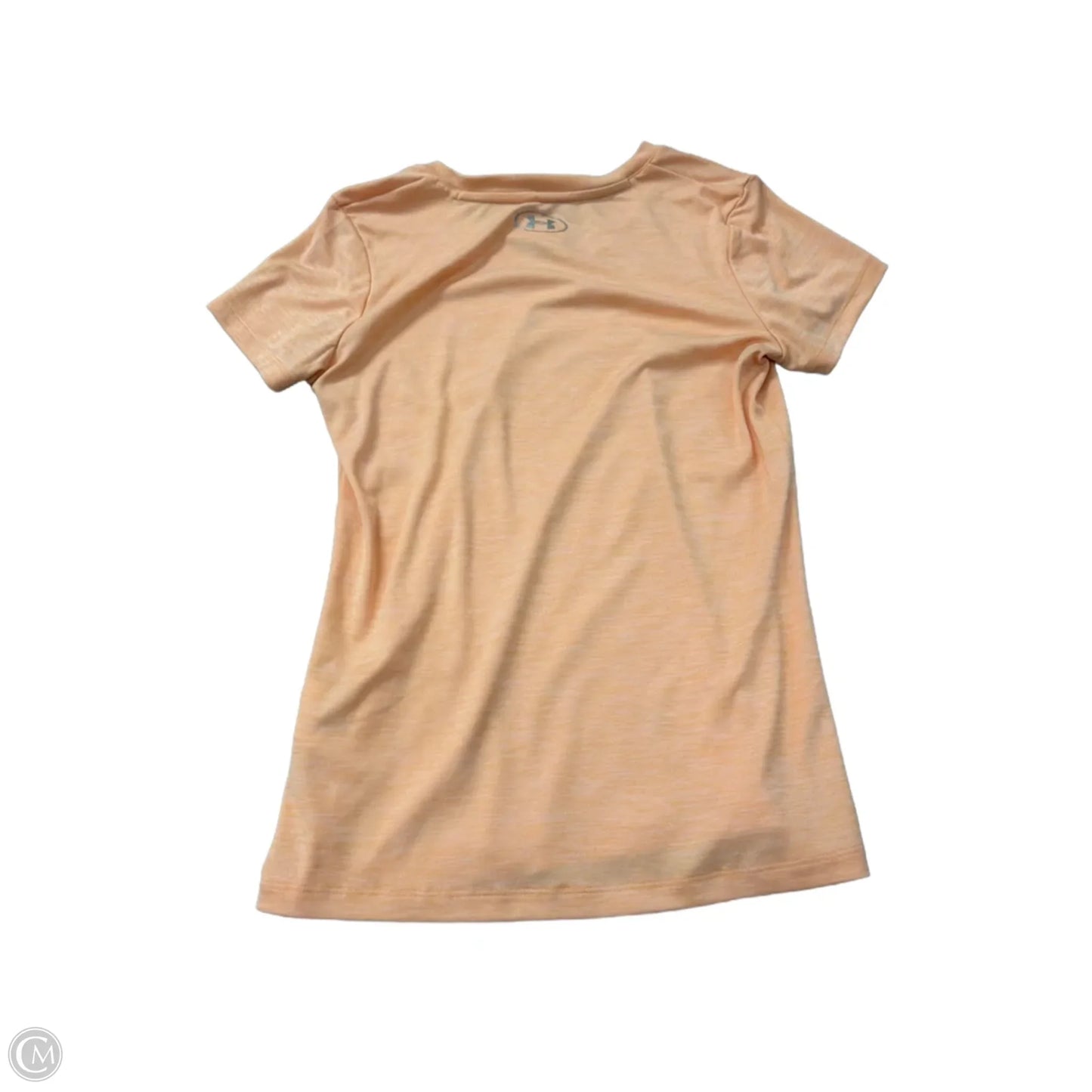 Athletic Top Short Sleeve By Under Armour In Orange, Size: S