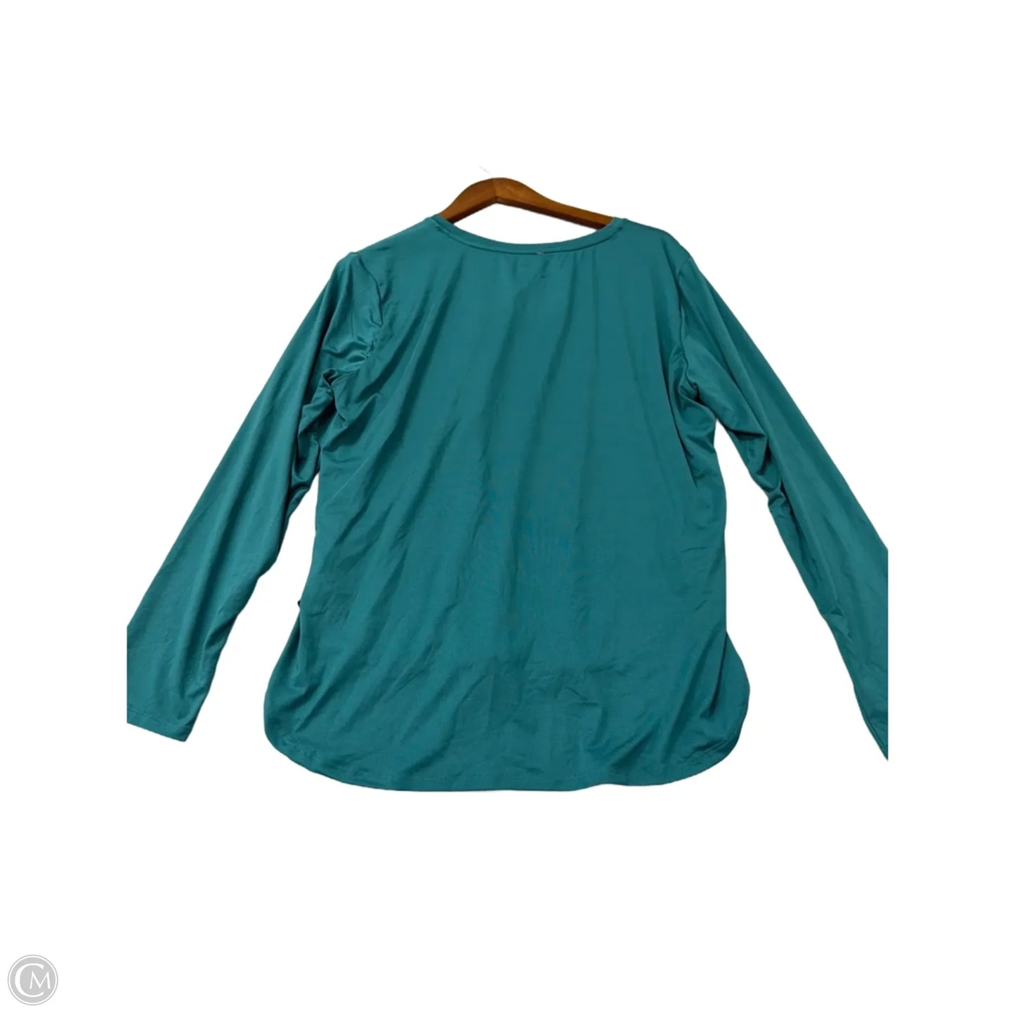 Athletic Top Long Sleeve Crewneck By Clothes Mentor In Teal, Size: Xl