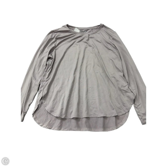 Athletic Top Long Sleeve Crewneck By Clothes Mentor In Grey, Size: Xl
