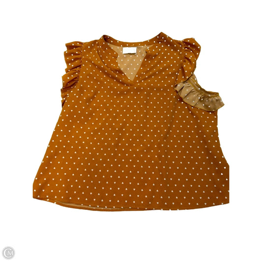 Top Short Sleeve By Shein In Yellow, Size: 4x