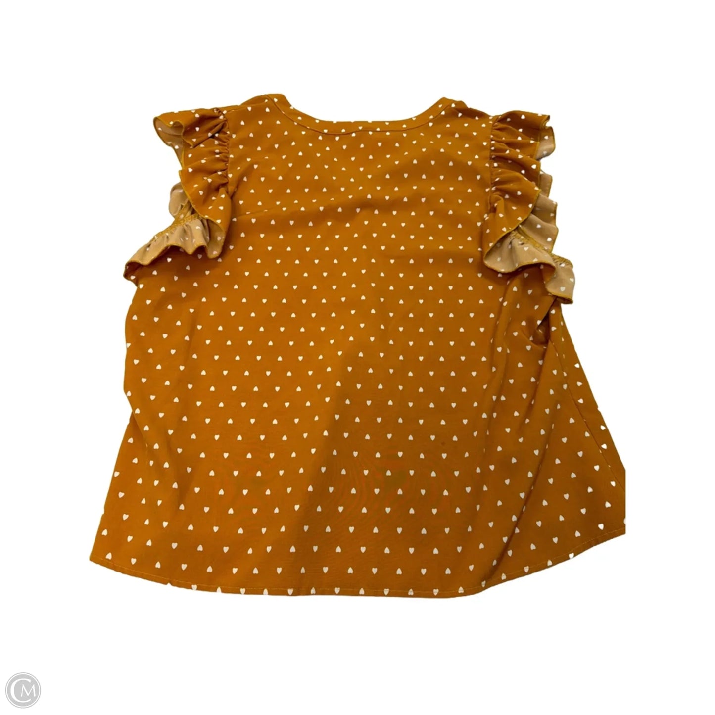 Top Short Sleeve By Shein In Yellow, Size: 4x