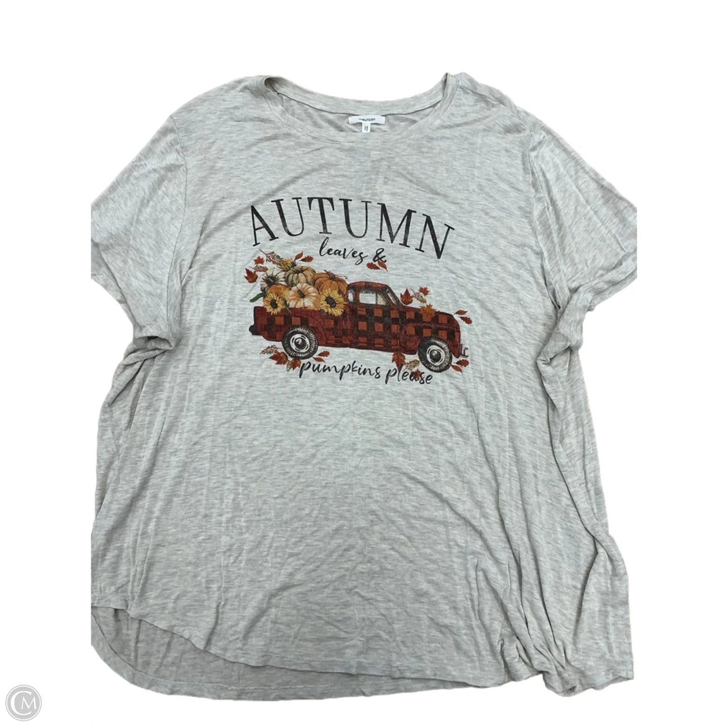 Top Short Sleeve By Maurices In Tan, Size: 3x