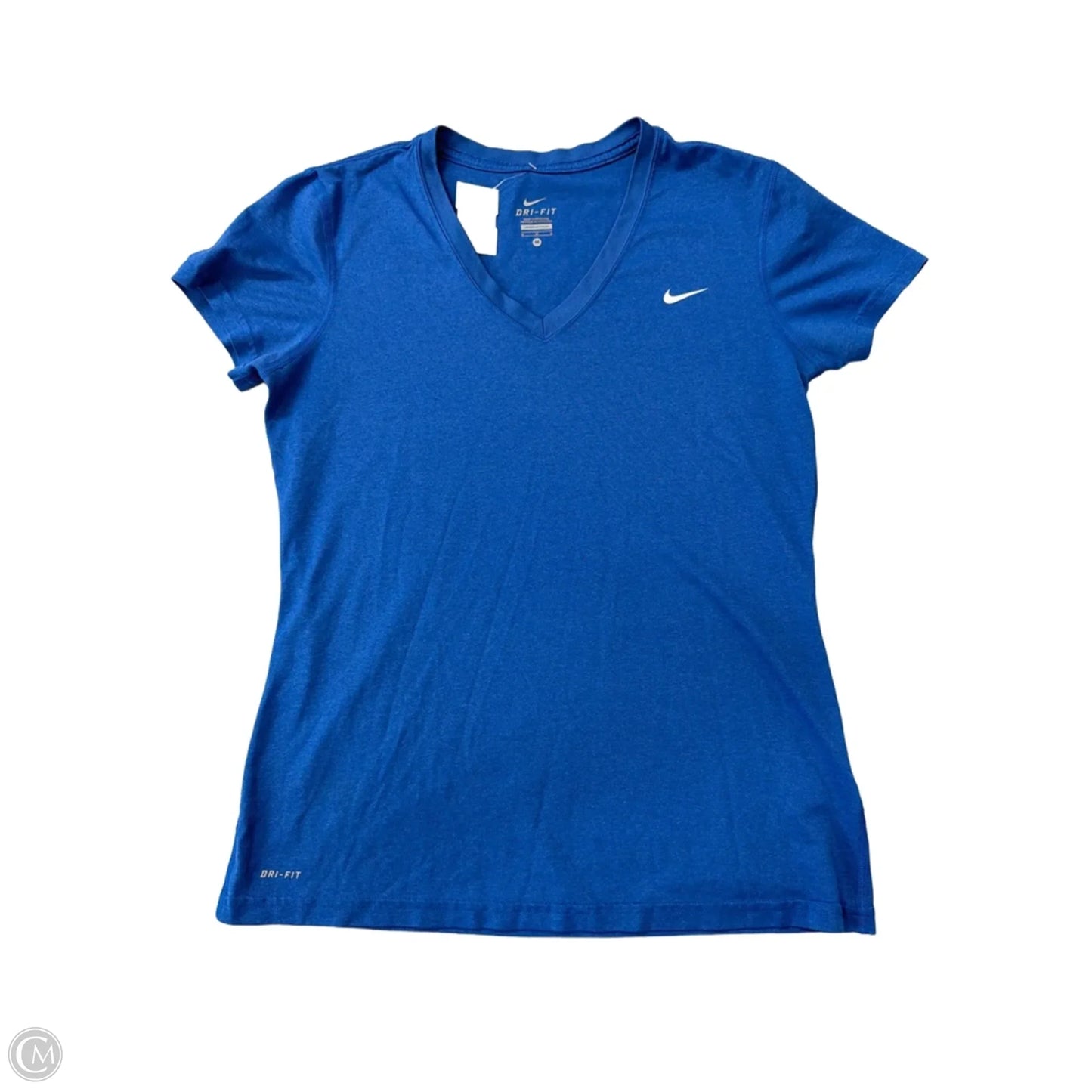 Athletic Top Short Sleeve By Nike Apparel In Blue, Size: M