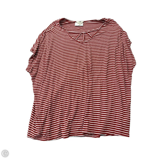 Top Sleeveless By Terra & Sky In Striped Pattern, Size: 2x