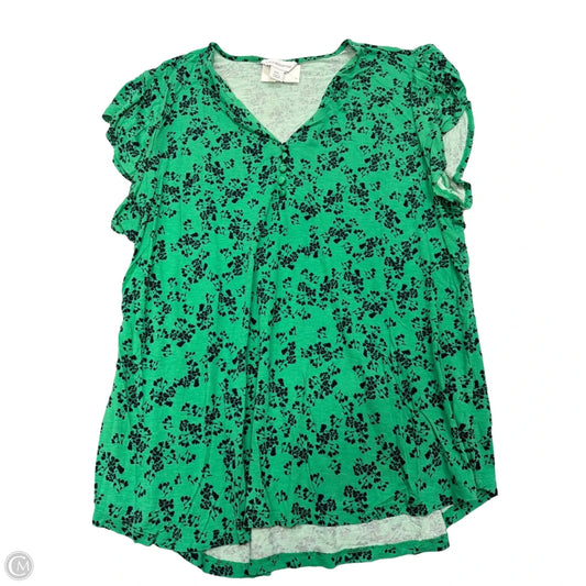 Top Sleeveless By Liz Claiborne In Blue & Green, Size: 1x