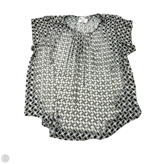 Top Sleeveless By Liz Claiborne In Blue & Green, Size: 1x