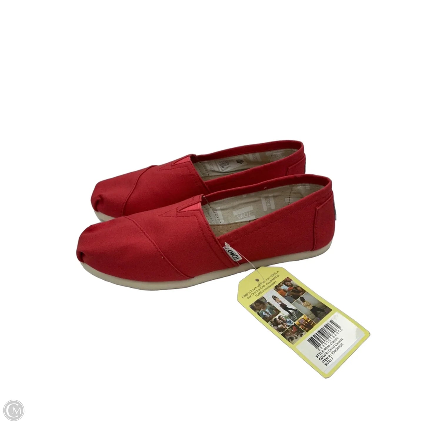 Shoes Flats By Toms In Coral, Size: 7