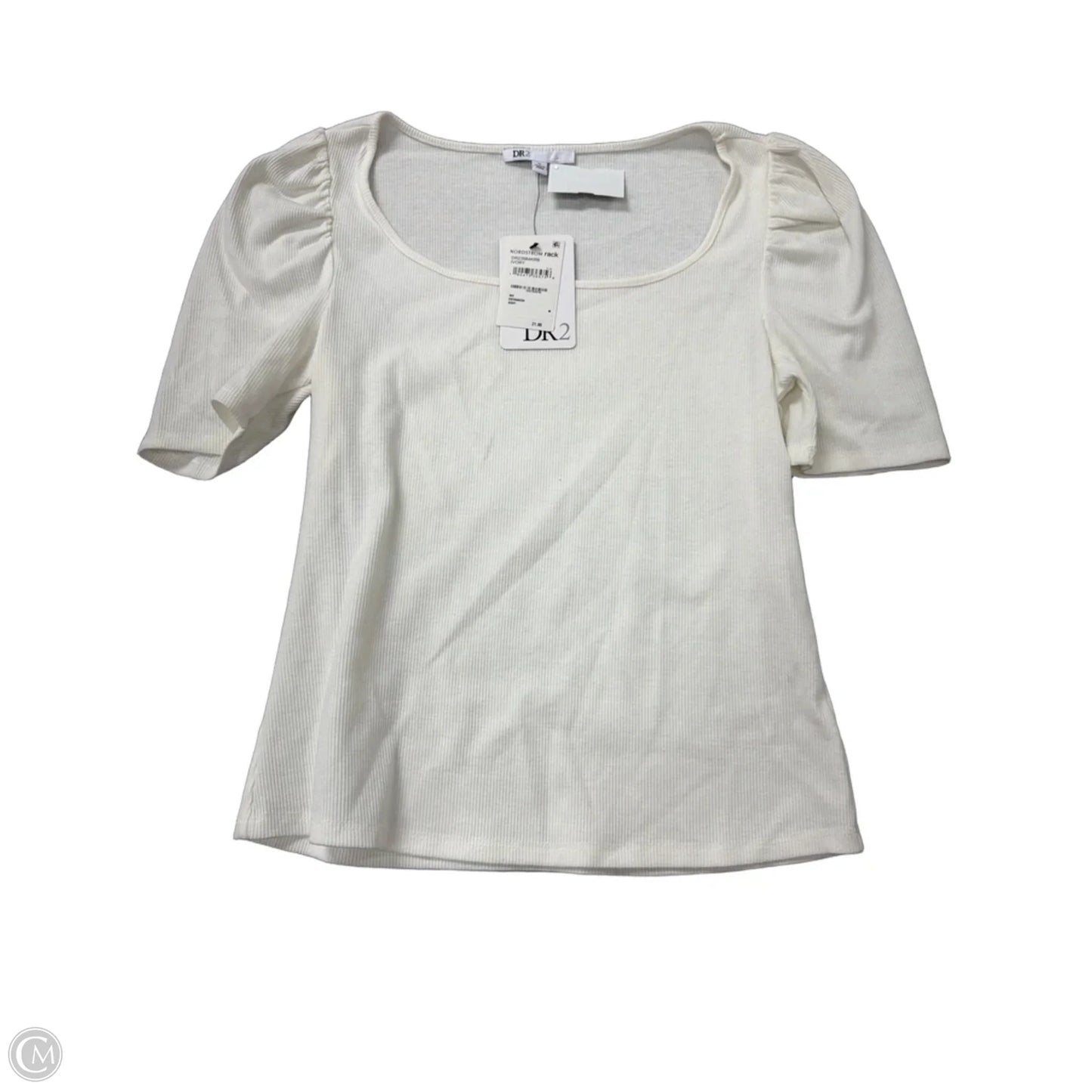 Top Short Sleeve By Dr2 In White, Size: M
