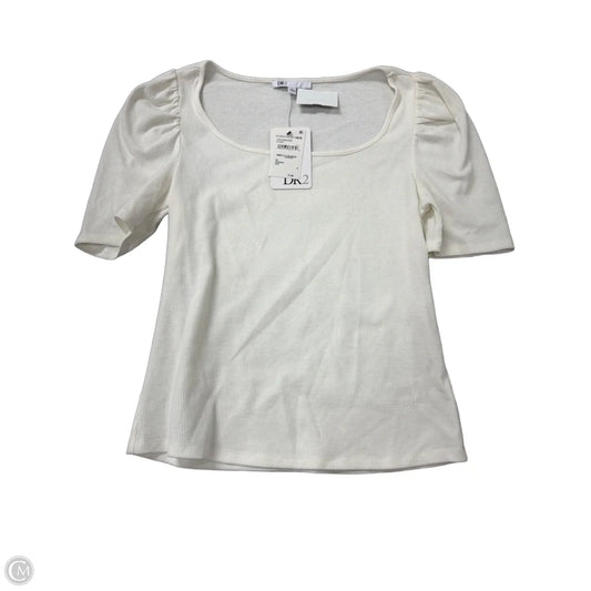 Top Short Sleeve By Dr2 In White, Size: M