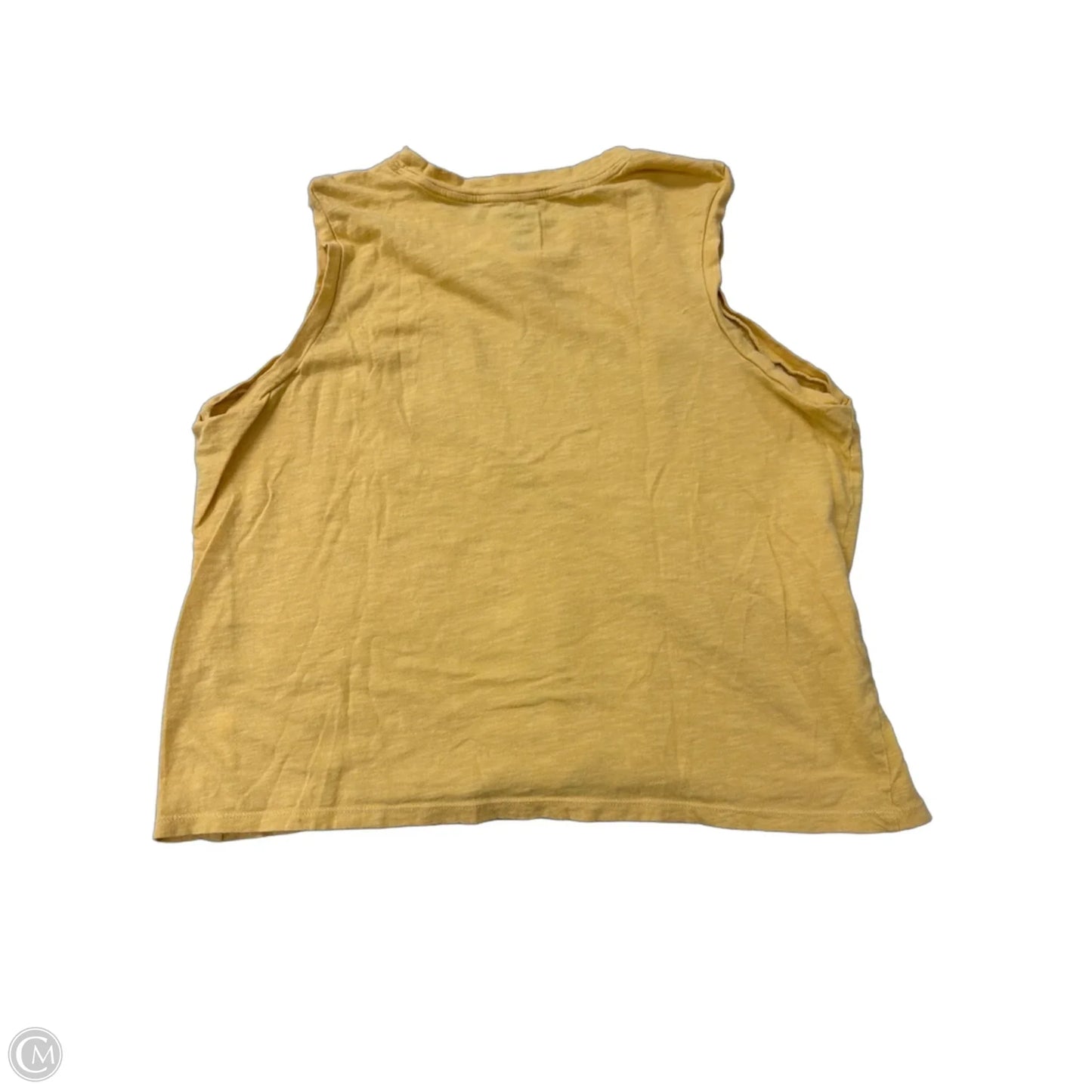 Top Sleeveless By Sonoma In Yellow, Size: 1x