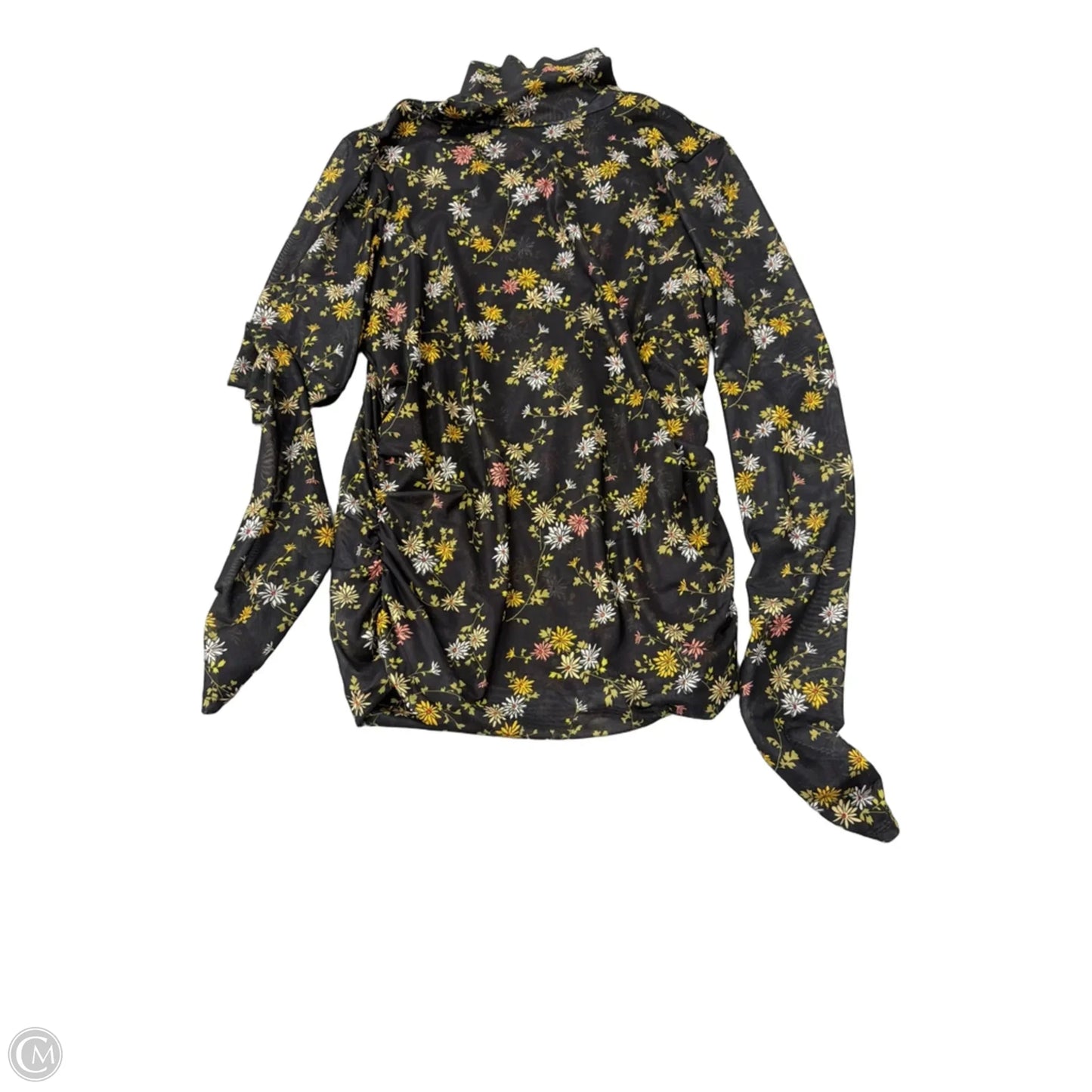 Top Long Sleeve By Cinq A Sept In Floral Print, Size: L
