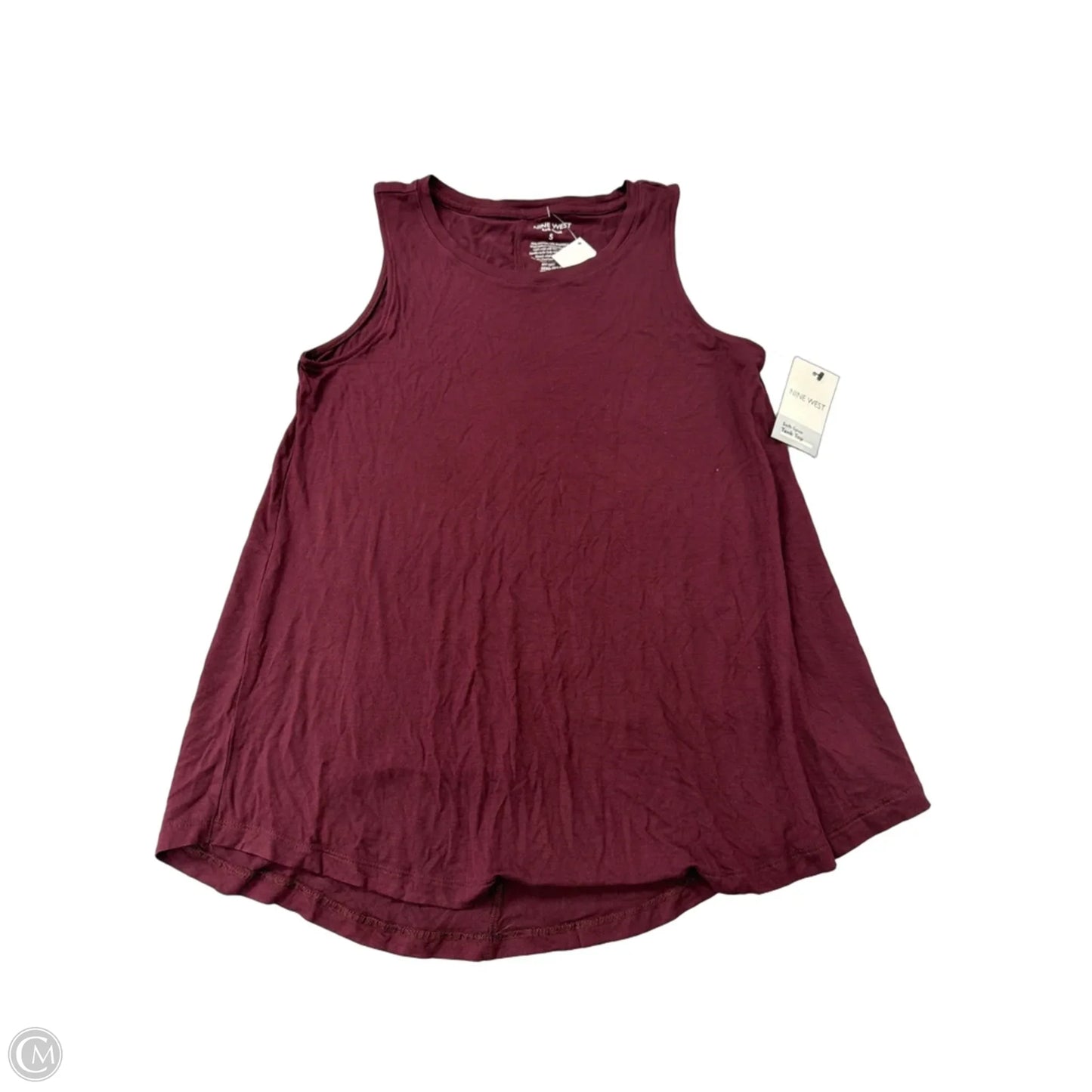 Tank Top By Nine West Apparel In Maroon, Size: S