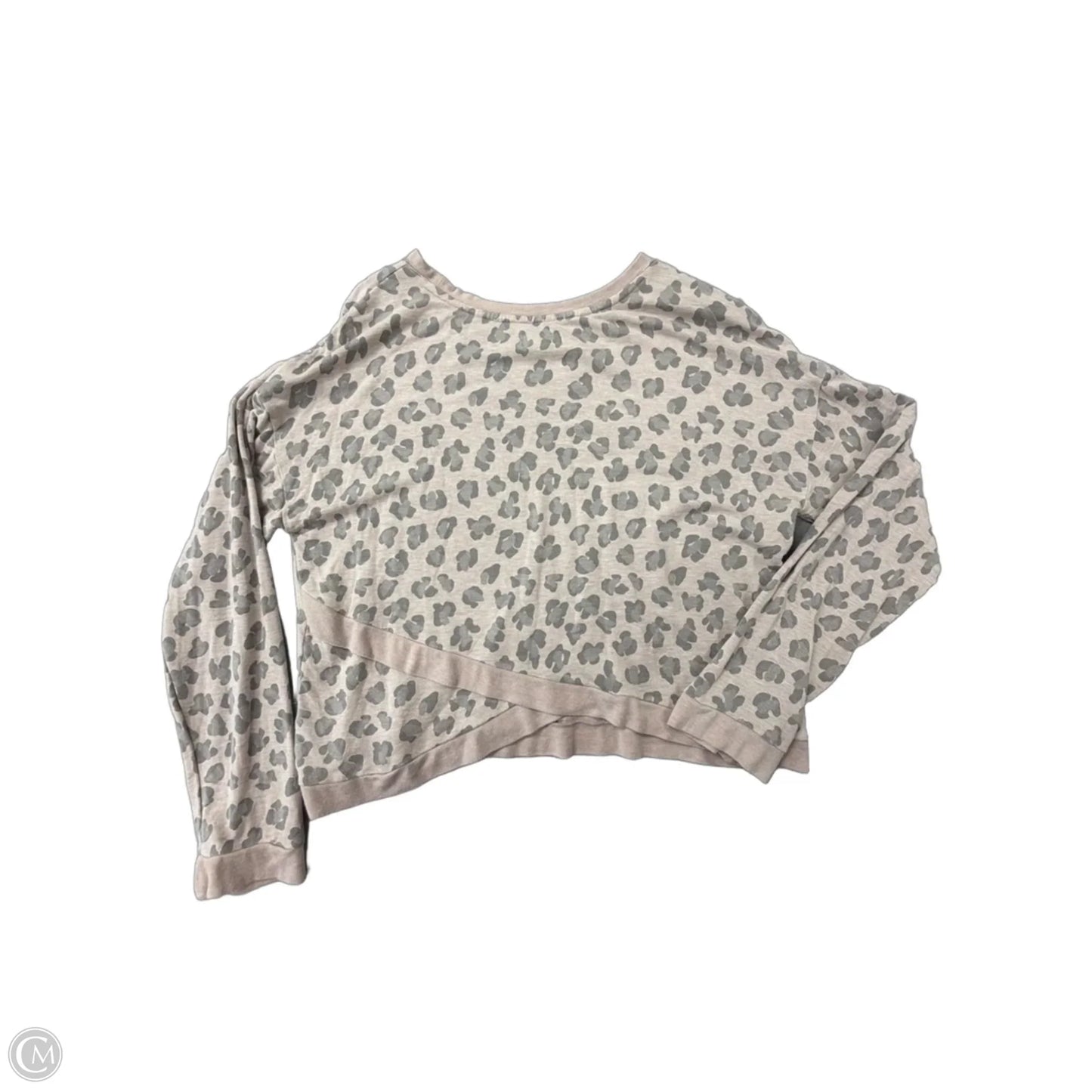 Top Long Sleeve By Thread And Supply In Animal Print, Size: L