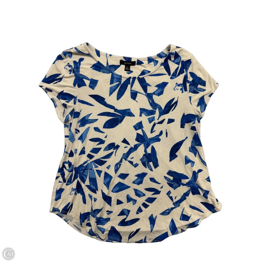 Top Sleeveless By Alfani In Blue & White, Size: M