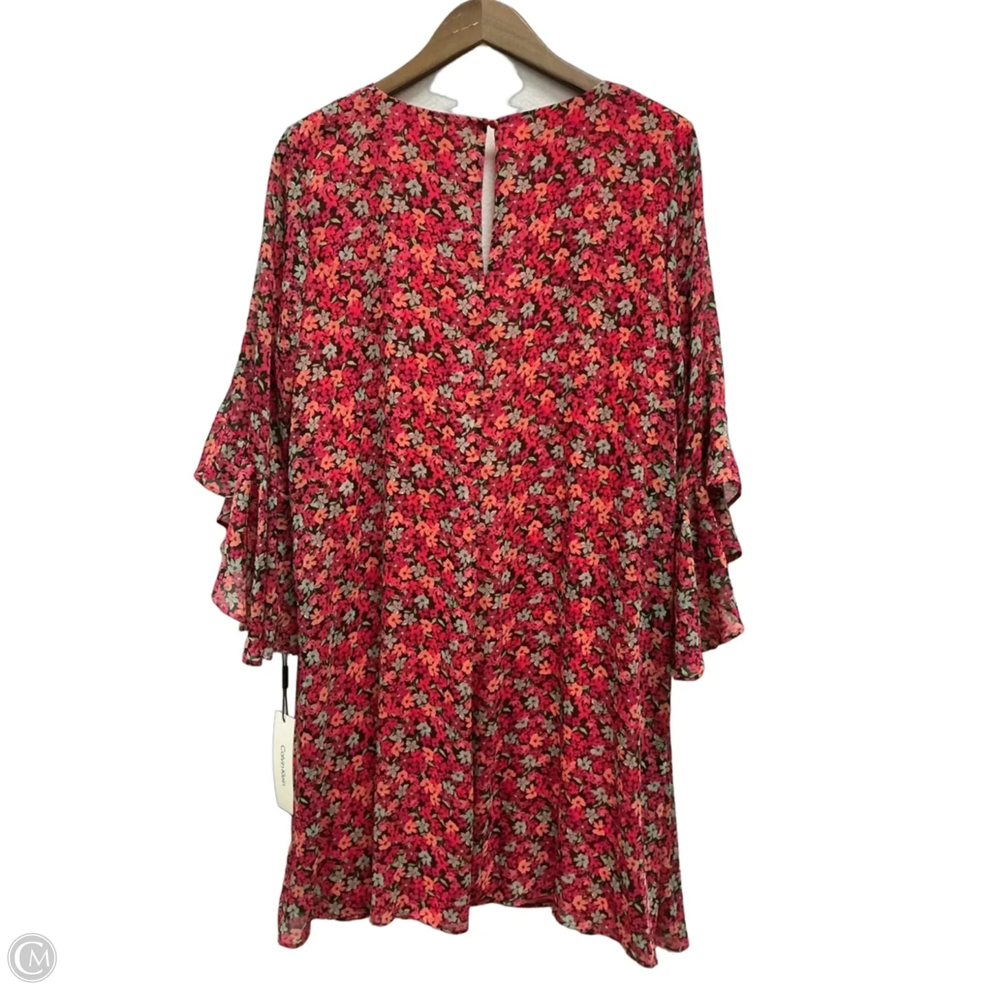 Dress Party Short By Calvin Klein In Floral Print, Size: Xl