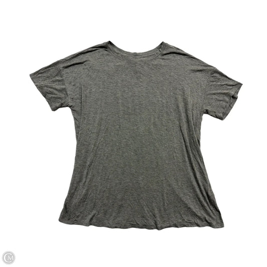 Top Short Sleeve By Style And Company In Grey, Size: L