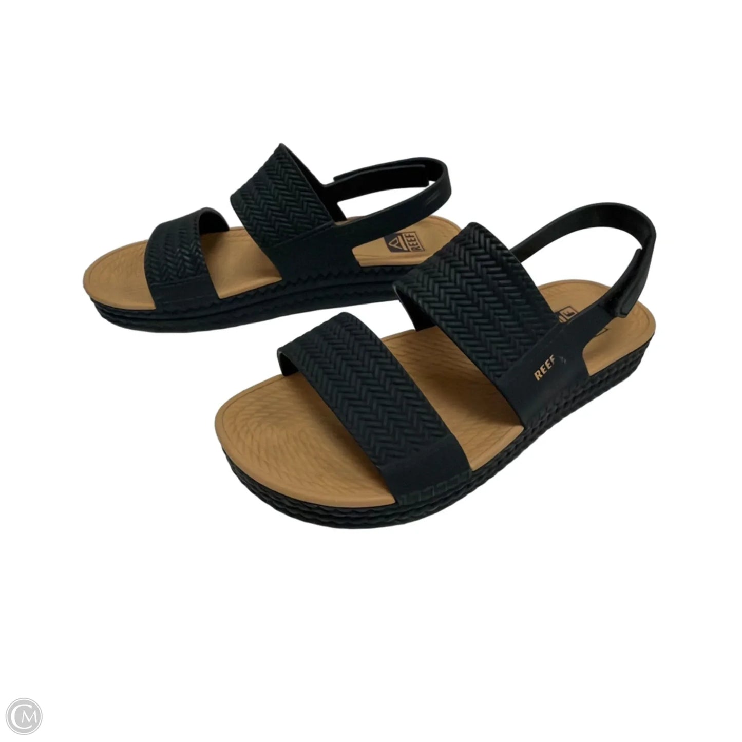 Sandals Flats By Reef In Black, Size: 7