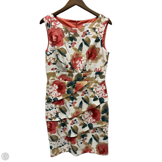 Dress Party Short By Dressbarn In Floral Print, Size: M