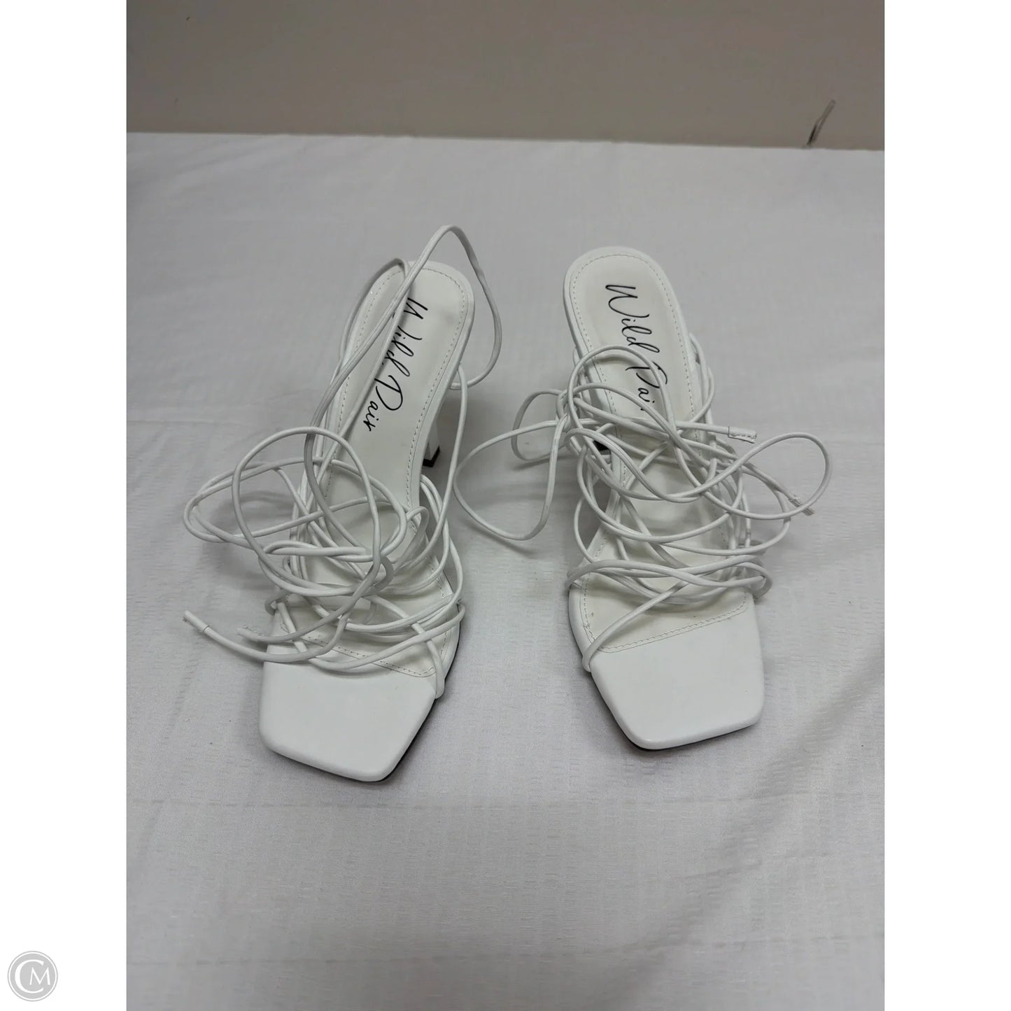 Shoes Heels Kitten By Wild Pair In White, Size: 7