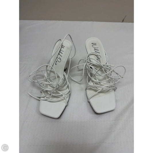 Shoes Heels Kitten By Wild Pair In White, Size: 7