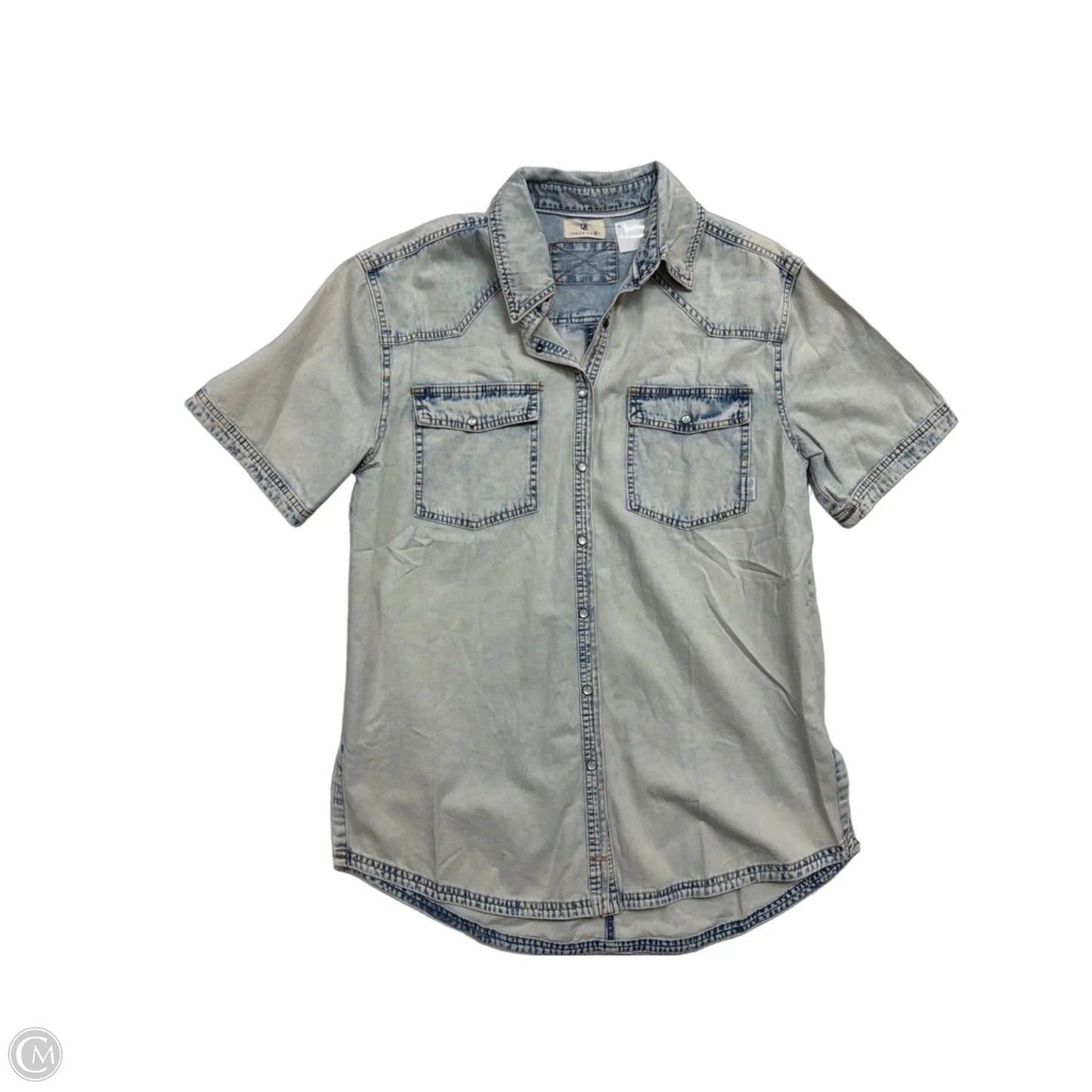 Dress Casual Short By Urban Daizy In Blue Denim, Size: M