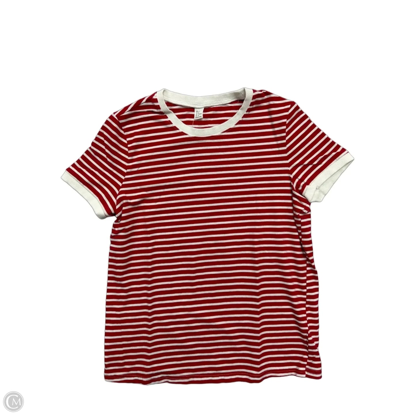 Top Short Sleeve By Clothes Mentor In Striped Pattern, Size: M