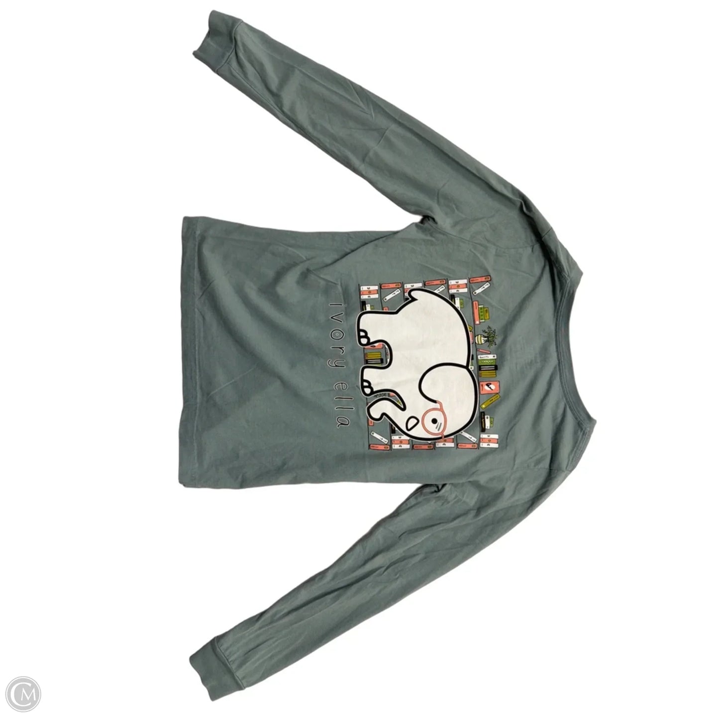 Top Long Sleeve By Ivory Ella In Green, Size: S
