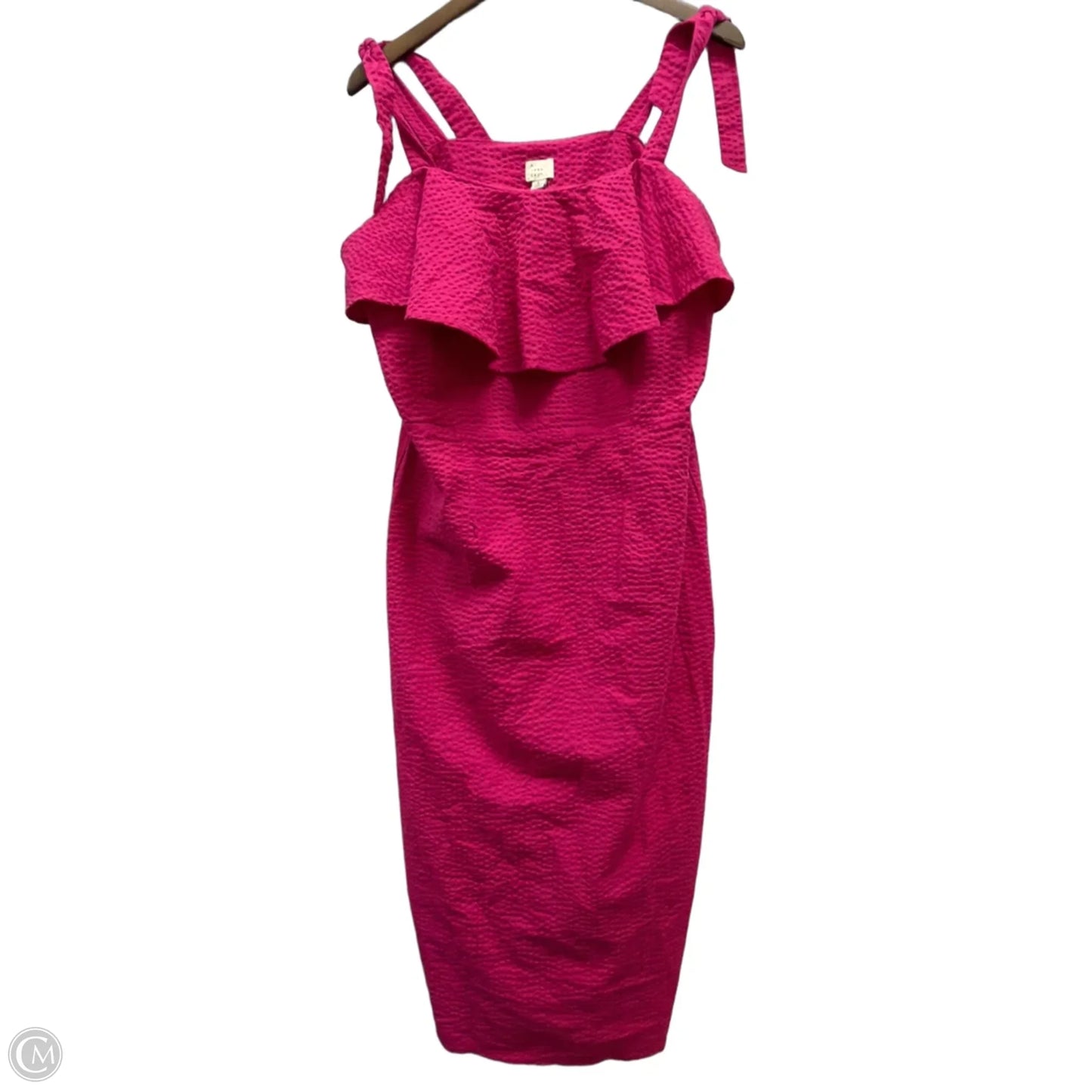 Dress Casual Midi By A New Day In Pink, Size: L