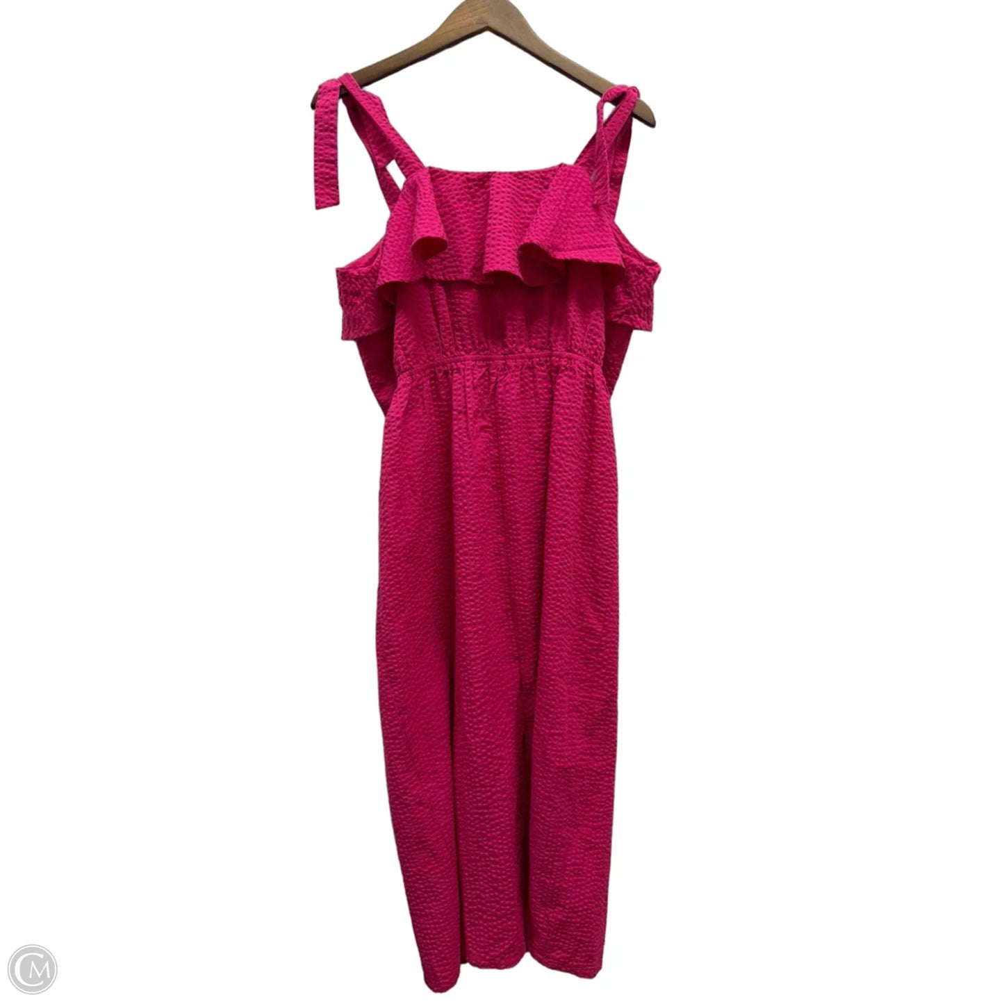Dress Casual Midi By A New Day In Pink, Size: L