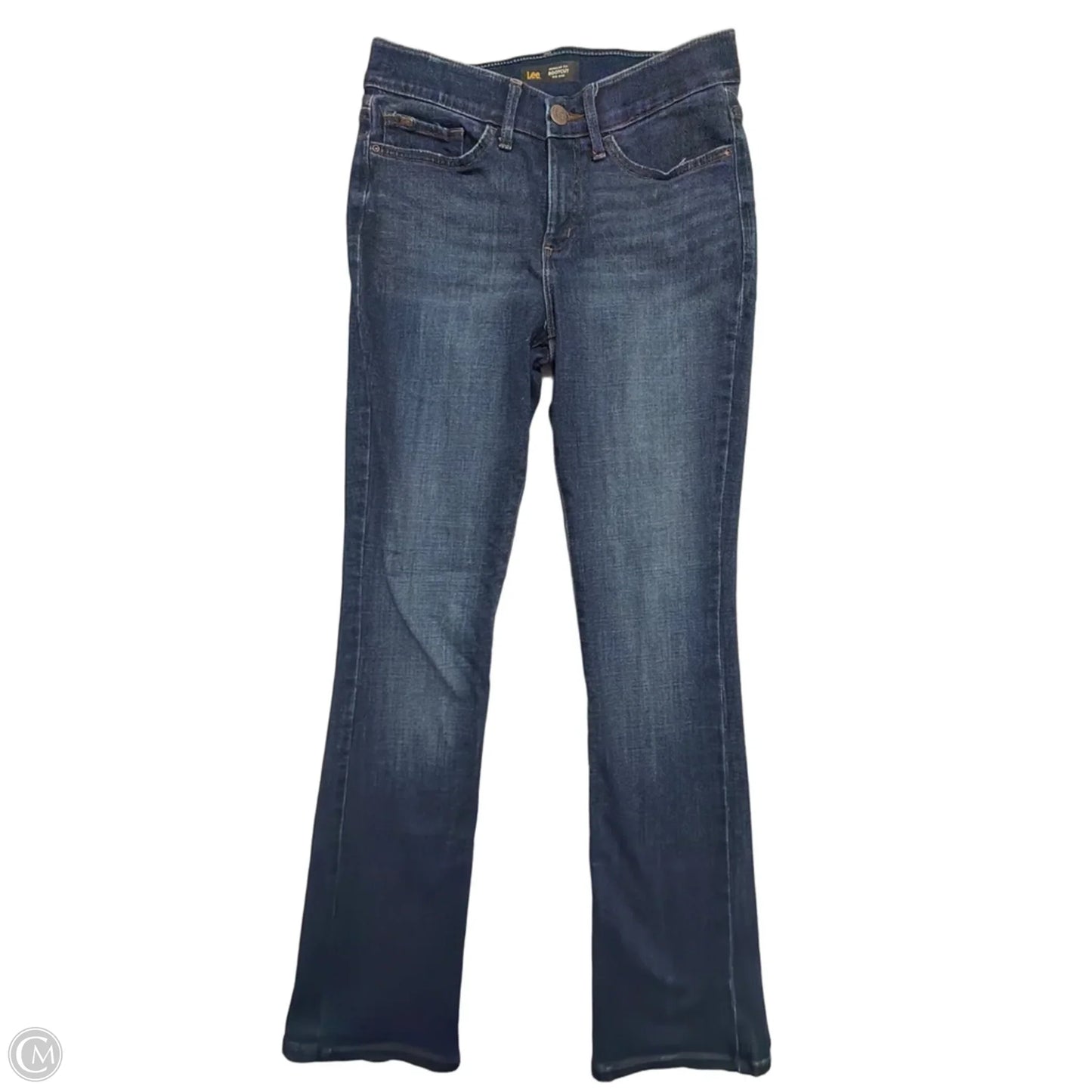 Jeans Boot Cut By Lee In Blue Denim, Size: 6l