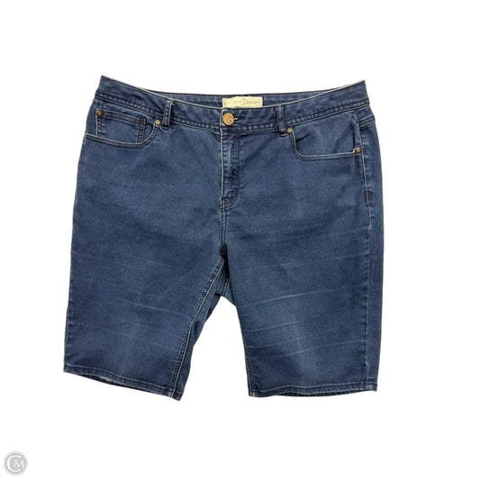 Shorts By Cato In Blue Denim, Size: 16