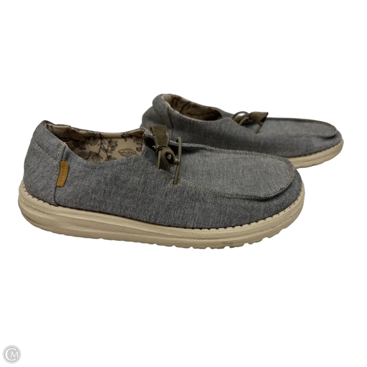 Shoes Flats By Hey Dude In Blue, Size: 8