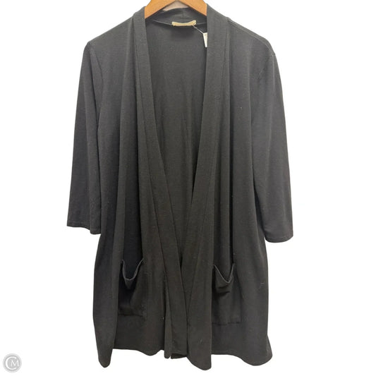 Cardigan By Zenana In Black, Size: Xl