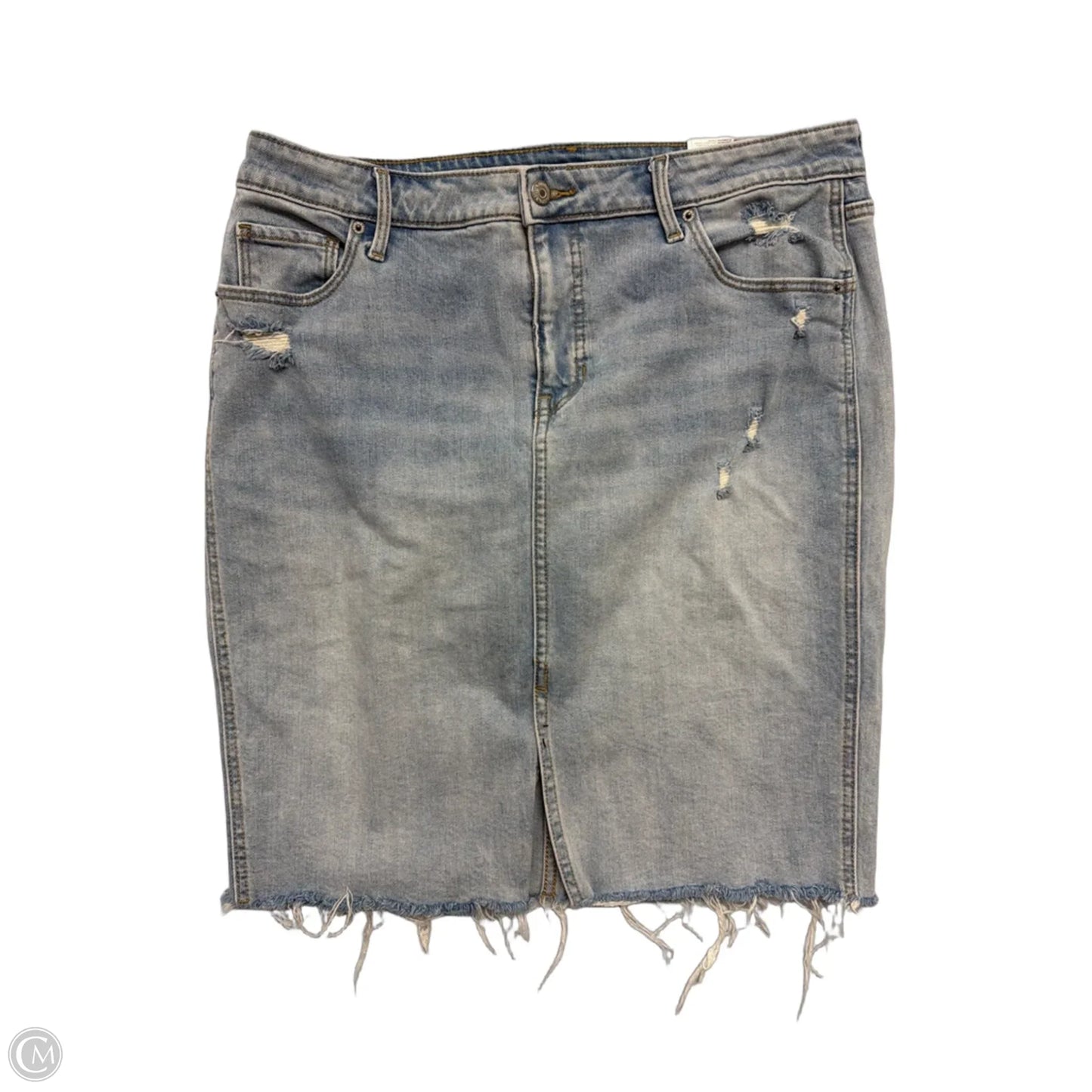 Skirt Midi By Old Navy In Blue Denim, Size: Xl