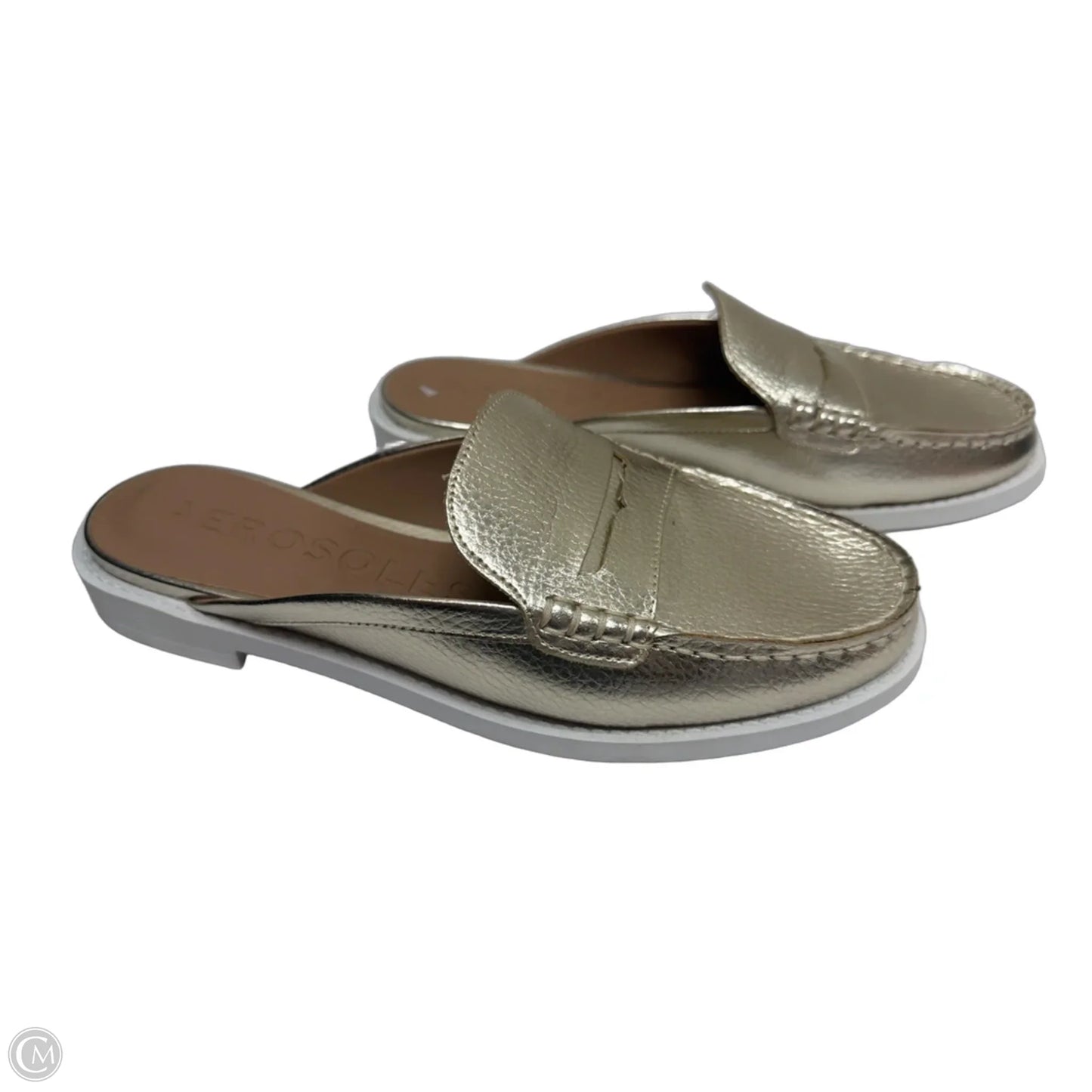 Shoes Flats By Aerosoles In Gold, Size: 7.5