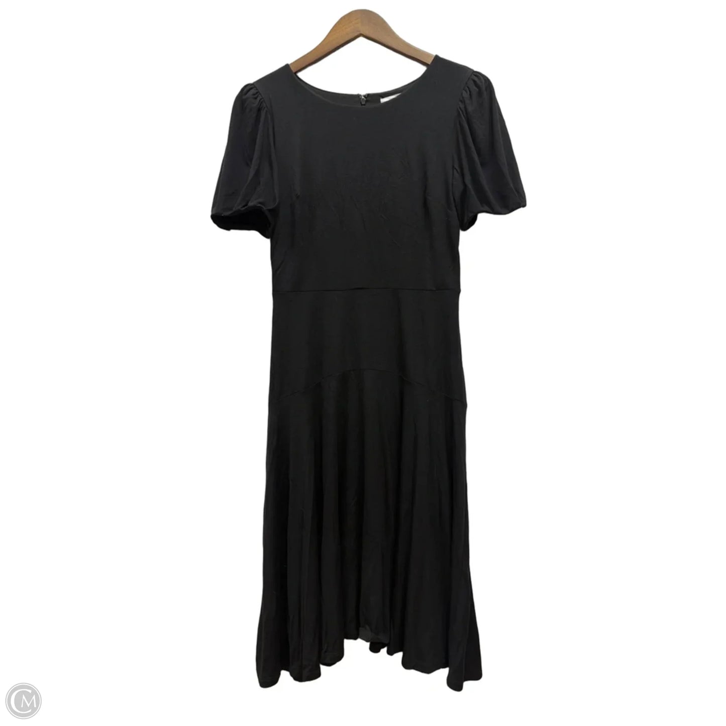 Dress Casual Midi By Loft In Black, Size: Xs