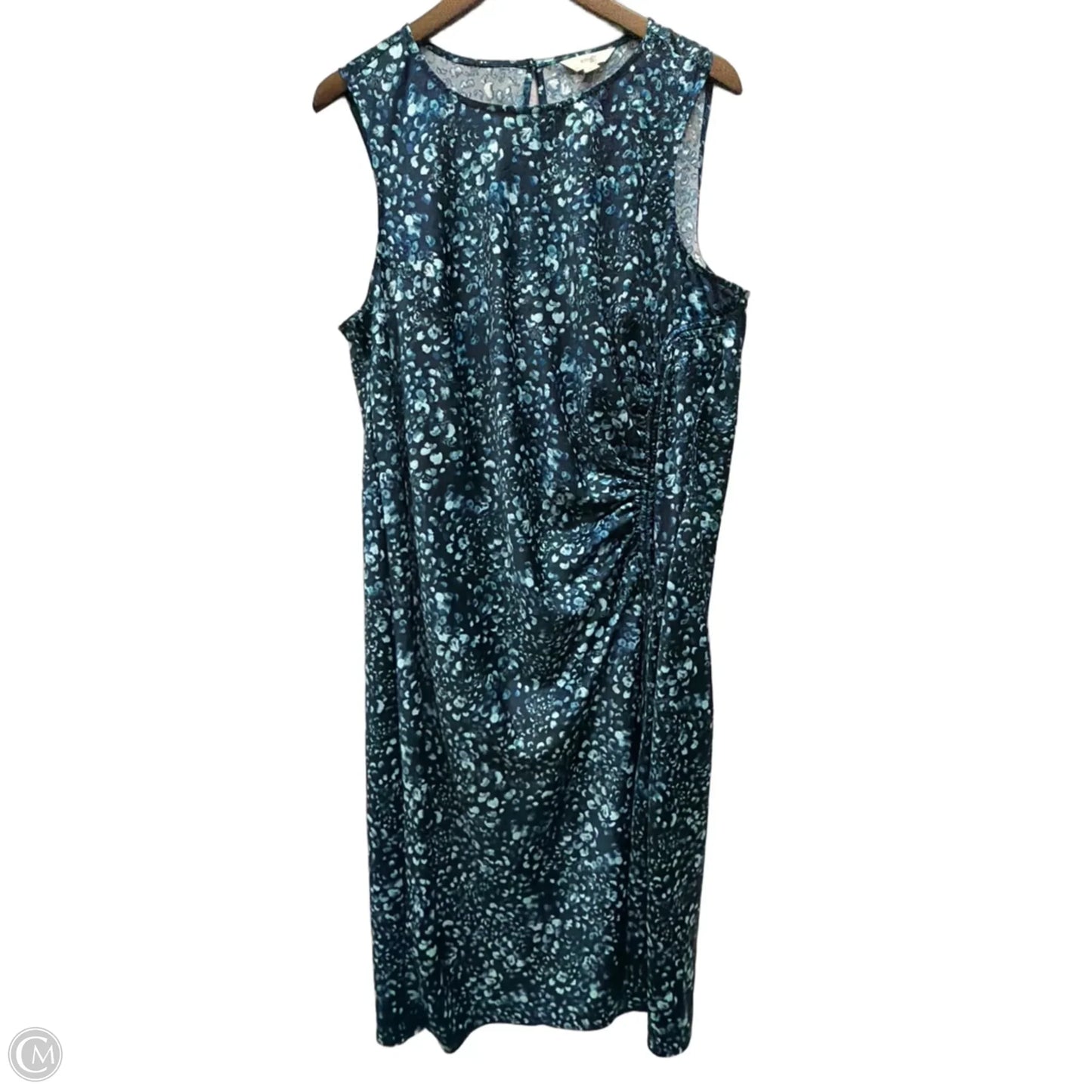Dress Casual Midi By Terra & Sky In Blue, Size: 1x
