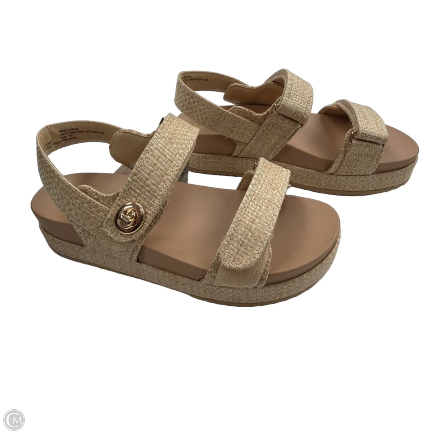 Sandals Flats By A New Day In Tan, Size: 9.5