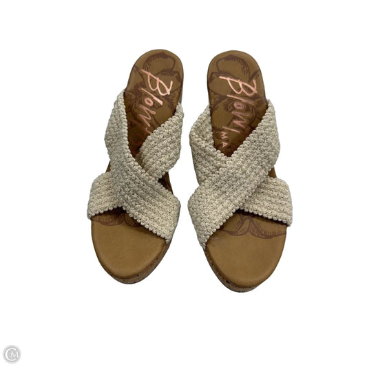 Sandals Heels Platform By Blowfish In Cream, Size: 7