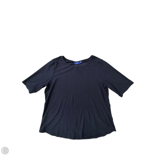 Top Short Sleeve By Apt 9 In Navy, Size: Xl