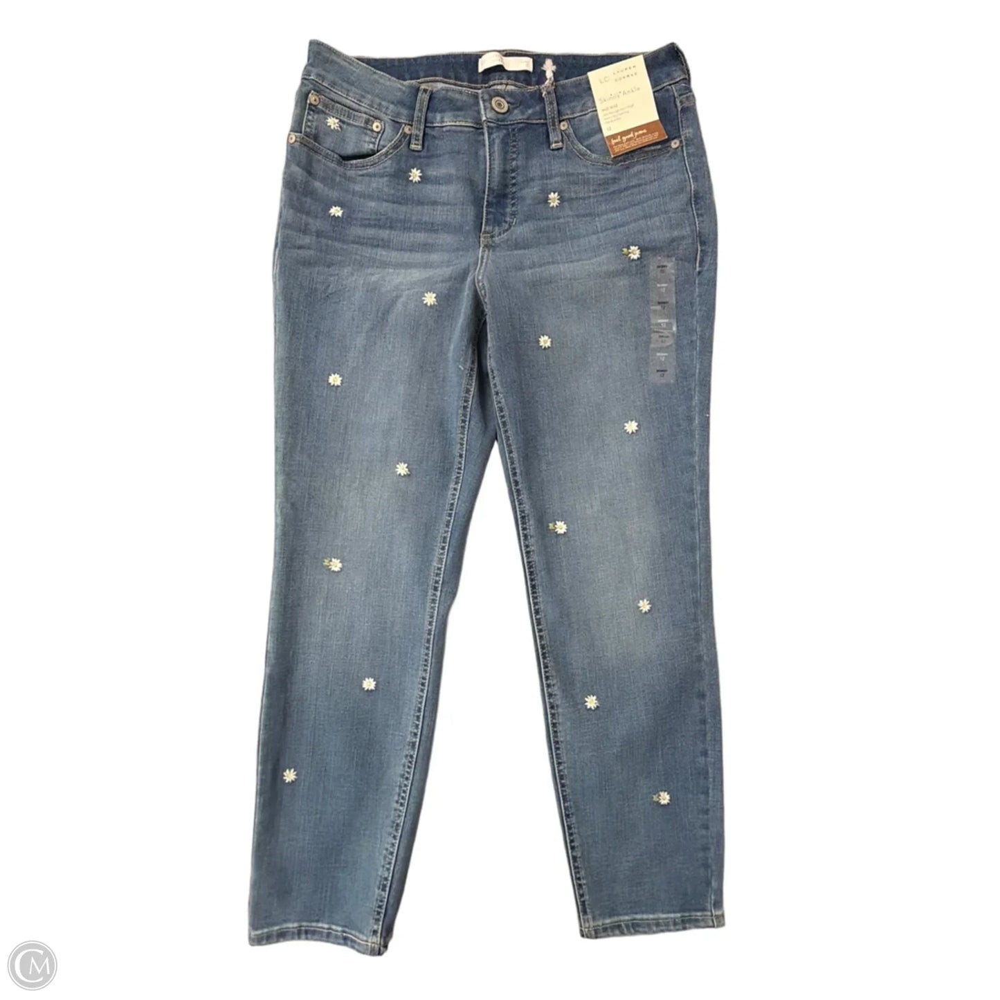 Jeans Skinny By Lc Lauren Conrad In Blue Denim, Size: 12