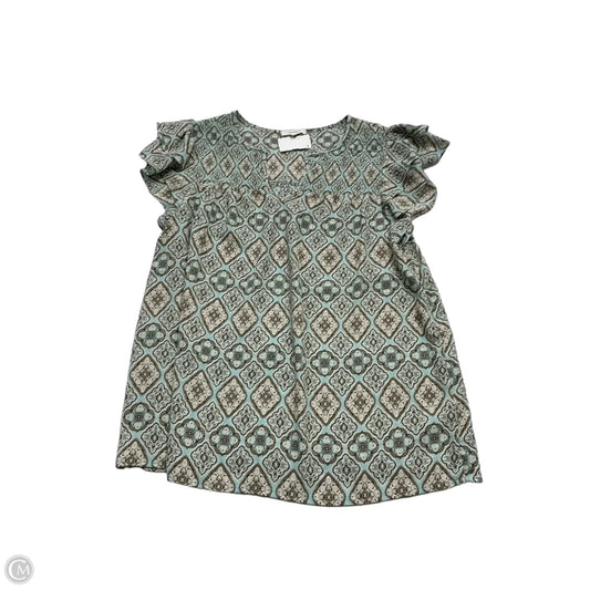 Top Short Sleeve By Pleione In Multi-colored, Size: Xl