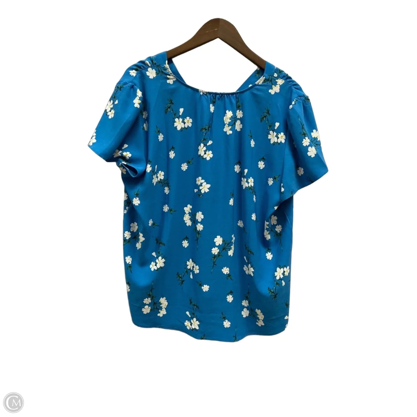 Top Short Sleeve By Hilary Radley In Floral Print, Size: Xl