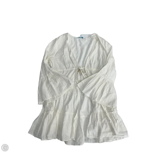Swimwear Cover-up By Clothes Mentor In White, Size: S