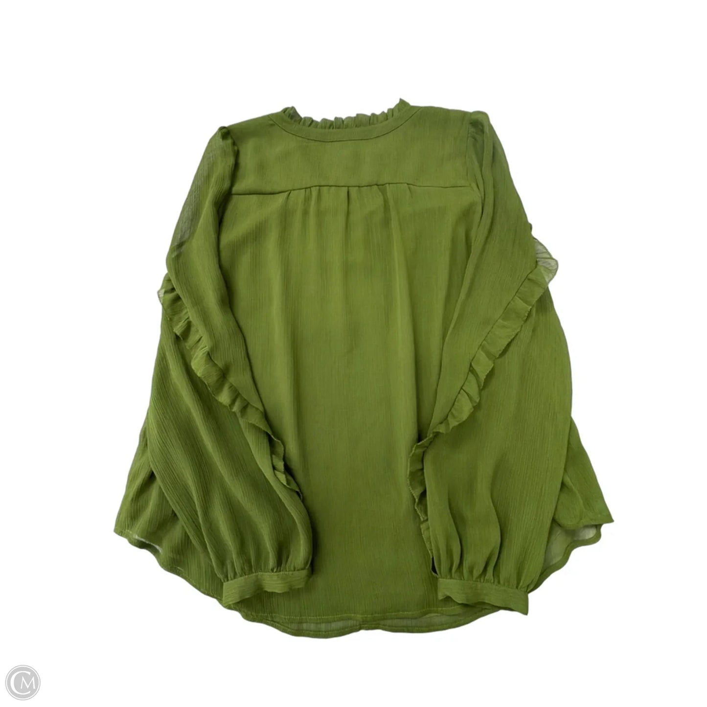 Top Long Sleeve By Loft In Green, Size: L